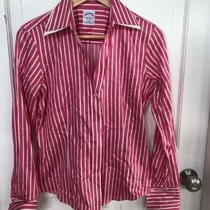Brooks Brothers Pink Striped Dress Shirt, sz 4